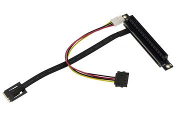 PCIe Gen 3.0 16x to M2 E A Key Riser Adapter - Tablecloth length 20cm