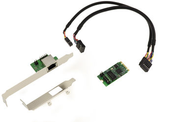 Carte M2 M.2 NGFF PCIe B M Key 2.5 Gigabit RJ45 LAN ETHERNET 10 100 1000 1G 2.5G. CHIPSET INTEL I225