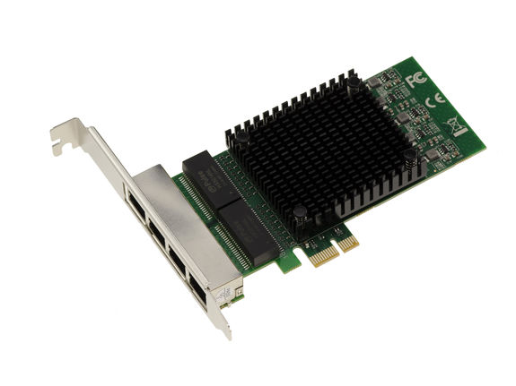 Carte réseau PCIe 4 Ports RJ45 Quad LAN GIGABIT ETHERNET 10 100 1000 ...