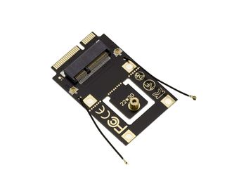 M2 A A+E Key to miniPCIe Adapter - for Mounting an M.2 Wifi Bluetooth Board on a PCIe Full Size Mini Port