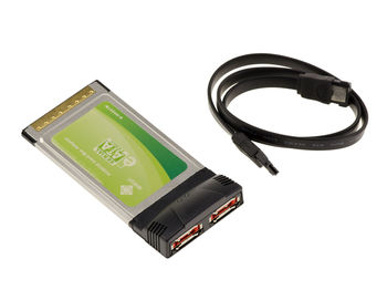 PCMCIA CARDBUS 32 BIT to 2 port eSATA - initio 1620ta2