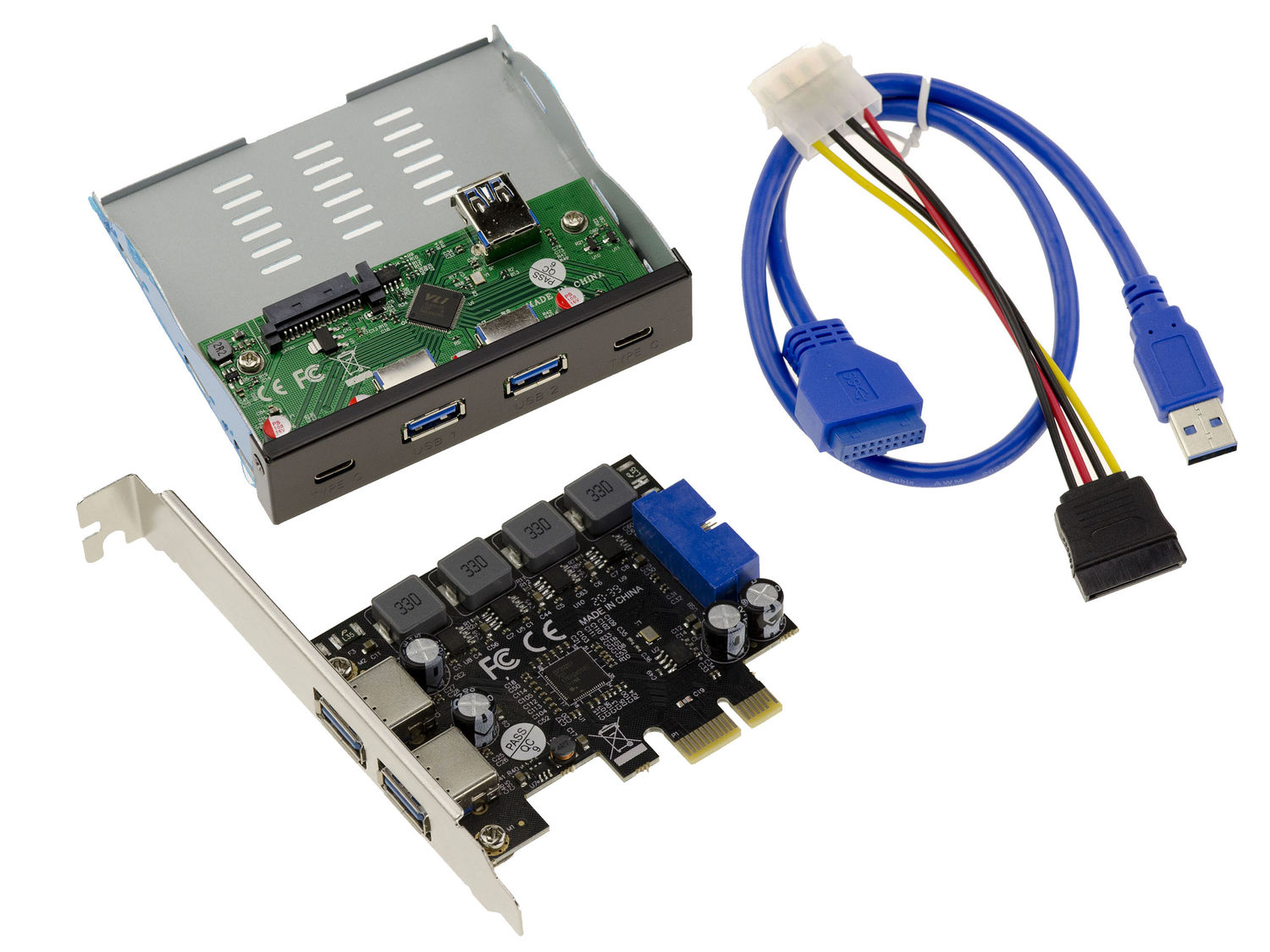 Renkforce 6 1 poorten USB 3.2 Gen 1-controllerkaart USB-A PCIe Renkforce 6 1 poorten USB 3.2 Gen 1-controllerkaart USB-A PCIe
