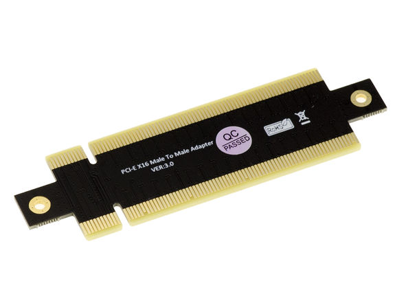 PCI express x16 Male Male 180° PCIe 16x riser gender changer