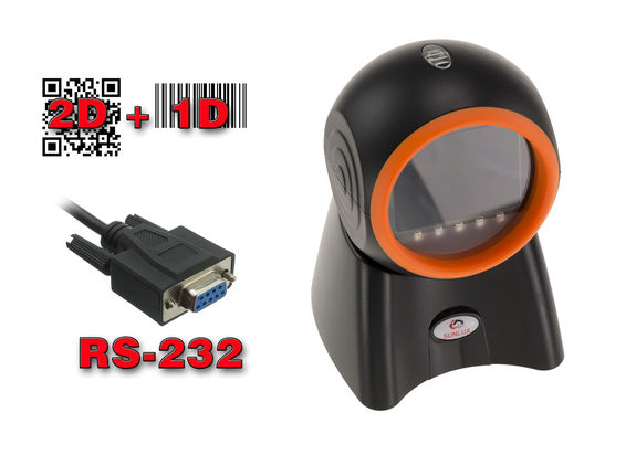Handheld scanner for EAN barcodes and QR Code 2D codes. COM RS232 ...