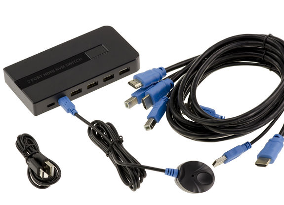 KALEA-INFORMATIQUE Box di condivisione con switch KVM per 4 PC. Monitor VGA, tastiera e mouse USB, con cavi KVM in dotazione KALEA-INFORMATIQUE Box di condivisione con switch KVM per 4 PC. Monitor VGA, tastiera e mouse USB, con cavi KVM in dotazione