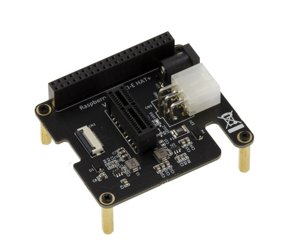 Expansion plate for Raspberry PI to add a PCIe x1 slot PCIe connector base for PI5 HAT+