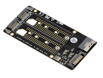 Adapter for 2 SSD M2 PCIe NVMe M Key to SFF8654 for mounting two SSD M2 in place of SSD U2