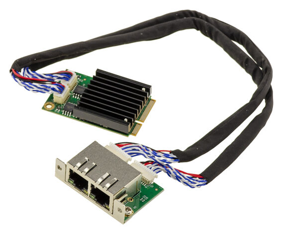 Pcie Module Mini PCI Express MiniPCIE network controller card 2 RJ45 dual LAN 2.5 ...