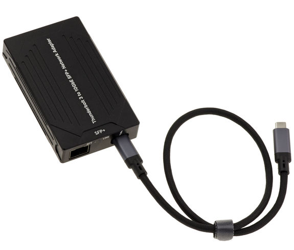 USB 4 Thunderbolt 3 10G to SFP+ fiber network adapter cable I82599