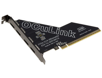 PCIe Gen 4.0 x16 to 4-port controller card Oculink SFF-8612 SFF-8611 for motherboard with bifurcation mode