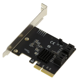 Carte Contrôleur PCIe 4 ports SATA 3 6G avec support UEFI chipset Marvell 88SE9236 - Hardware RAID 0 1 10
