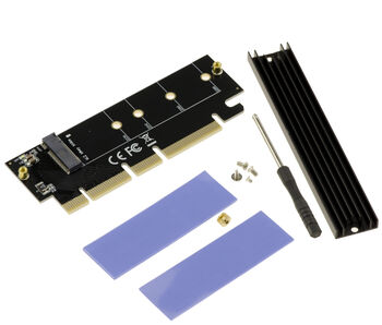 Carte contrôleur adaptateur PCIe x16 pour SSD M2 NVMe support PCIe Gen 3.0 Gen 4.0 et Gen 5.0