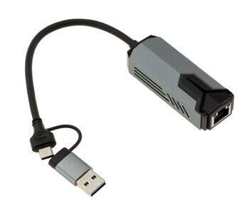 Cordon USB 3, 3.1 ou 3.2 A ou C vers réseau RJ45 LAN 5G avec chipset Realtek RTL8157 Compatible 10 100 1000 1 2.5 5 Gigabit Ethernet