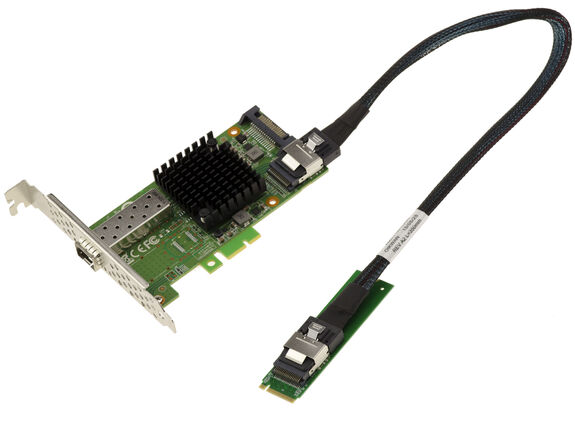 Carte M2 1 port réseau fibre SFP+ 10G 10 GIGABIT ETHERNET pour port M.2 de type PCIe, clé M ou B+M avec chipset Mellanox X3 PCIe Gen 3.0