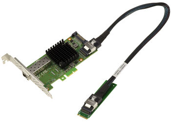Carte M2 1 port réseau fibre SFP+ 10G 10 GIGABIT ETHERNET pour port M.2 de type PCIe, clé M ou B+M avec chipset Mellanox X3 PCIe Gen 3.0