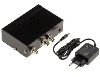 Splitter SDI 2 ports pour duplication d’un signal vidéo SDI en 2 sorties simultanées, 1080p avec support SD-SDI, HD-SDI et 3G-SDI.