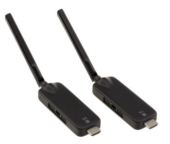 Transmetteur vidéo sans fil HDMI avec portée 100M et support des résolutions jusqu'à 1920x1080 à 60Hz. Fonctionnement direct, sans paramétrages nécessaires.