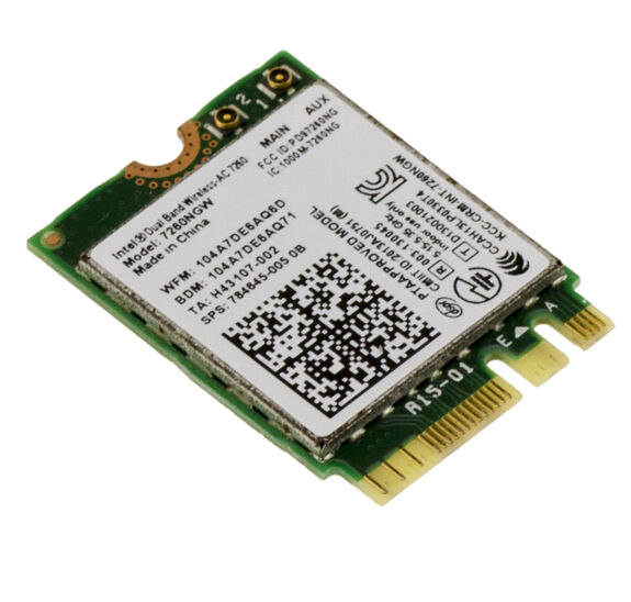 Carte contrôleur réseau M2 M.2 NGFF E A Key WiFi IEEE 802.11ac et Bluetooth 4.0 avec chipset INTEL 7260NGW