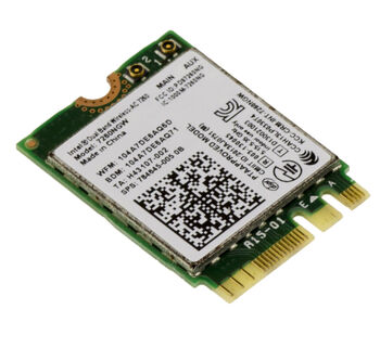 Netzwerk-Controller-Karte M2 M.2 NGFF E A Key WiFi IEEE 802.11ac und Bluetooth 4.0 mit Chipsatz INTEL 7260NGW