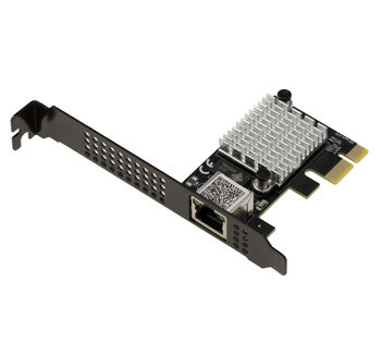 Carte contrôleur réseau PCIe Gen4 10 Gigabit ETHERNET compatible 1G 2.5G 5G 10G connecteur RJ45 et chipset CHIPSET REALTEK RTL8127