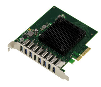 Carte contrôleur PCIe x4 vers 8 ports USB 3.0 5G de type A avec support UASP, chipset  FRESCO LOGIC FL1100