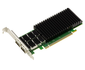 Carte contrôleur réseau PCIe Gen 4.0 PC Dual 200G QSFP56 2 ports. Chipset Mellanox ConnectX 6. Support 200GbE 100GbE 50GbE 40GbE 25GbE 10GbE