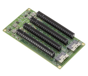 Carte adaptatrice 2 ports SFF-8654 8i vers 4x PCIe Gen 4.0 x4 avec connecteurs physiques PCIe x16
