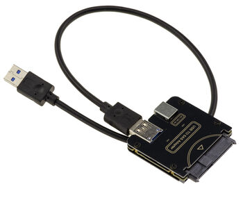 Adaptateur convertisseur pour disque SAS 2.5 ou 3.5 avec connecteur SFF-8482 vers USB3.0 5G, vendu sans alimentation