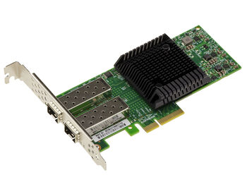 Carte Contrôleur PCIe x4 Réseau LAN 10G Fibre SFP+ 2 Ports avec chipset MELLANOX X-4, support  RDMA, SR-IOV, PXE