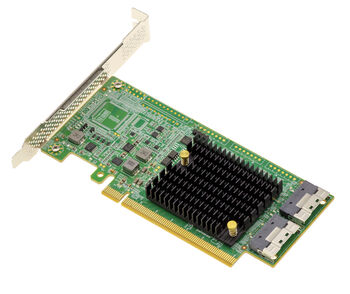 Carte RETIMER adaptateur PCIe 4.0 vers 2 ports Slim SAS SFF-8654 8i pour SSD NVMe M2 M3 U2 U3 ou plaques rapportées PCIe