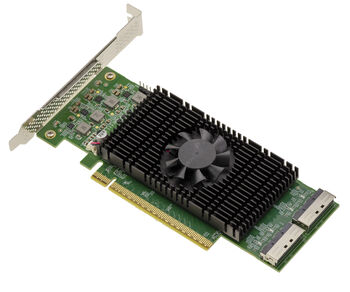RETIMER-Karte: PCIe 5.0-Adapter mit 2 MCIO 8i-Anschlüssen (x8) für NVMe-SSDs (M.2, M.3, U.2, U.3) oder PCIe-Erweiterungskarten