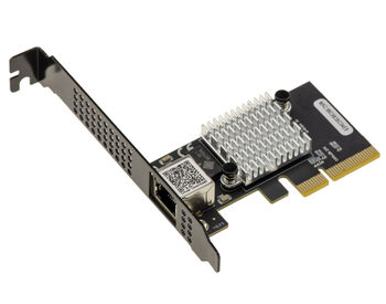 Carte contrôleur réseau PCIe x4 Gen 3.0 10 Gigabit ETHERNET compatible 1G 2.5G 5G 10G connecteur RJ45 et chipset CHIPSET REALTEK RTL8127