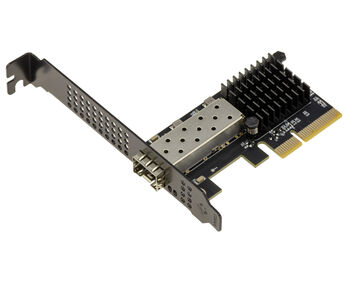 Carte contrôleur réseau PCIe x4 Gen 4.0 un port SFP+ 10G avec chipset CHIPSET REALTEK RTL8127, faible consommation, refroidissement passif