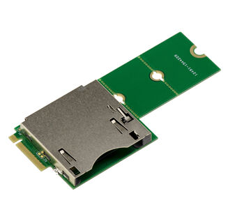 Adaptateur CF Express CFe type B vers port SSD M2 M Key, forme a 90°, longueur de la carte adaptable