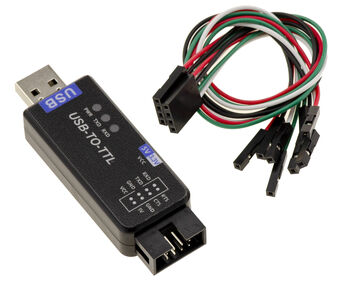 Dongle convertisseur USB vers TTL UART avec puce CH343G, support 3.3V et 5V, Suppresseur de surtensions TVS et protection ESD