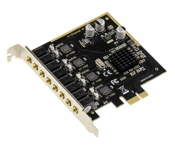 Carte Son CM6646 4CH AI ture HD, avec 4 canaux entrée et sortie indépendants pour enregistrement ou lecture simultanés , DAC/ADC 44 à 192k et 16 24 32bits
