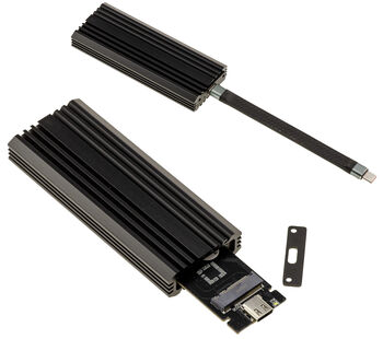 Boitier Aluminium USB 3.2 Gen 2x2 20G pour SSD M2 NVMe avec interface USB C, capacité 8TB.