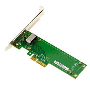 Carte contrôleur PCIe 4.0 x4 pour SSD NVMe EDSFF E1.S short Gen4