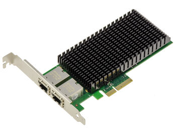 Carte contrôleur réseau PCIe Gen 4.0 x4 DUAL LAN ETHERNET RJ45 10G 5G 2.5G 1G 2 ports avec chipset Intel E610-XT2