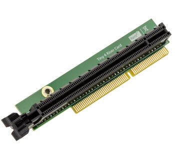 Riser adaptateur PCIe x16 femelle vers Tiny 4 pour installation de carte PCI express dans un Lenovo Thinkcenter ou Thinkstation