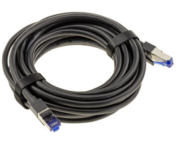 Câble réseau RJ45 Cat 8 40Gbps 2000MHz cuivre 26AWG, longueur 5m avec double blindage S/FTP