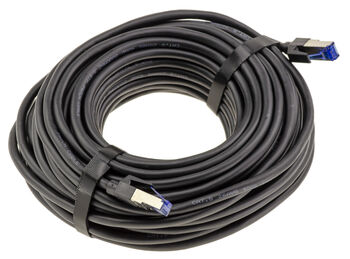 Câble réseau RJ45 Cat 8 40Gbps 2000MHz cuivre 26AWG, longueur 10m avec double blindage S/FTP