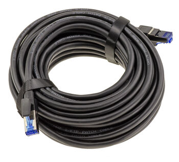 Câble réseau RJ45 Cat 8 40Gbps 2000MHz cuivre 26AWG, longueur 20m avec double blindage S/FTP