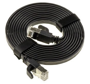Câble réseau RJ45 Cat 7 10Gbps 600MHz cuivre 32AWG, longueur 2m avec blindage FTP