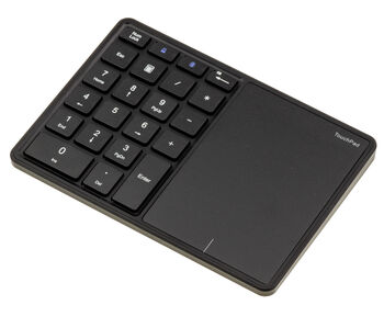 Pavé numérique sans fil Bluetooth 5.1 2.4G avec Touchpad, rechargeable, compatible PC, MAC et tablette