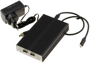 Cordon adaptateur USB 4 Thunderbolt 3/4/5 10G vers réseau fibre 2 ports SFP+ avec chipset Realtek RTL8157