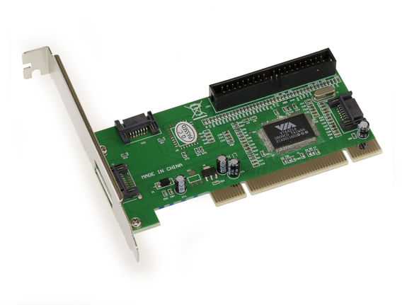 Carte Video CONTROLEUR PCI VIA 2x SATA 2x IDE - RAID 0, 1, 0 1 - CHIPSET VIA VT6421A EUR 19,90 - FR Carte Son PCI Express