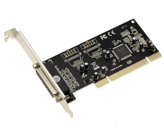 PCI to Parallel IEEE1284 controller card - DB25 socket / For printer or scanner - CHIPSET MOSCHIP ASIX MCS9865