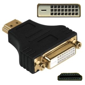 HDMI 19 MALE to DVI 24+1 FEMALE VIDEO data adapter