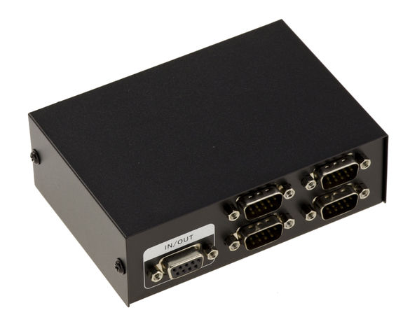 RS-232 Serial sharing box / RS-232 Switch / 4 ports
